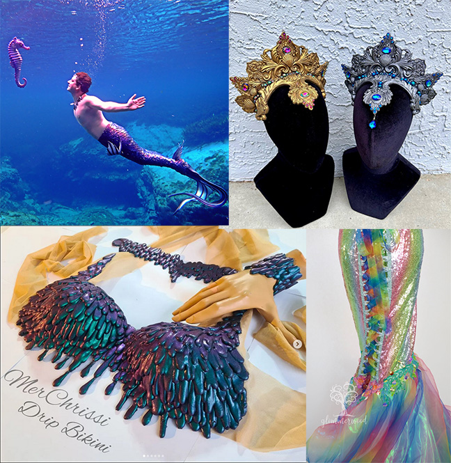 disney the little mermaid ariel purple shell bra mermaid bra top merbella  studios